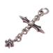 [. талант головной офис ]CHROME HEARTS Chrome Hearts #SV925 грузовик Cross очарование подвеска с цепью серебряный 925 женский * мужской DH90309