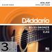 3�Z�b�g D'Addario EJ10 Extra Light 010-047 80/20 Bronze �_�_���I �A�R�M��