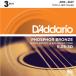 3åȥѥå D'Addario EJ15-3D Extra Light 010-047 Phosphor Bronze ꥪ 