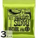 3�Z�b�g ERNIE BALL #2221 Regular Slinky 010-046 �A�[�j�[�{�[�� �G���L�M�^�[��