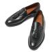 IL MOCASSINO il мокка si-noDOUGLAS NAPPINE гладкий кожа кисточка Loafer обувь BLACK