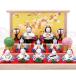  doll hinaningyo compact ceramics small pretty hinaningyou / somenishiki . fine pattern decoration .( three step decoration ) / miniature the first .... sama ... sama . decoration 