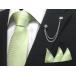 V ламе ввод галстук pocket square есть V желтый зеленый V шелк 100%V сделано в Японии V свадьба V почтовая доставка возможно PTT-203