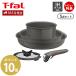 �t���C�p�� 5�_ �Z�b�g 22cm 26cm �\�[�X�p�� �K���X�W IH�Ή� �e�B�t�@�[�� T-FAL �C���W�j�I�E�l�I IH�Z���~�b�N�O���C�h �O���[ �Z�b�g5