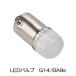 LED клапан(лампа) G14 BA9s DC12V автомобильный SMD5 полосный 6000K белый полярность есть 1 шт. продажа 7 день гарантия [M рейс 0/1]