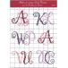 [ru*bon-ru*te* dam ] Cross стежок дизайн chart FA28 Letters Leaflet