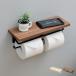  туалет to бумага держатель двойной 2 полосный тип предварительный настольный имеется интерьер железный натуральный Brown прокат модный гора .YAMAZEN