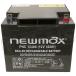 NEWMAX・PNC12400：AGMディープサイクル制御弁式産業用バッテリー ※代引き、個人宅への発送は出来ません。