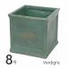  немедленно отгрузка квадратное pot forest 8 номер Verdigris цветочный горшок модный 8 номер большой наружный посадочная машина 