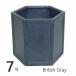  немедленно отгрузка Hexagon pot 7 номер BritishGray цветочный горшок модный 7 номер большой наружный посадочная машина горшок 