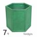  немедленно отгрузка Hexagon pot 7 номер Verdigris цветочный горшок модный 7 номер большой наружный посадочная машина горшок 