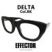 EFFECTOR эффектор очки солнцезащитные очки DELTA/ Delta оригинал модель we Lynn тонн модель Col.BK чёрный стандартный обращение магазин 