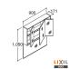 !* производитель прямая поставка только * INAX LIXIL MDCX-903TX* зеркало шкаф промежуток .900mm 3 поверхность зеркало освещение нет помутнение прекращение пальто нет умывание рука . Lixil контрольный номер 2640
