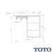 TOTO пол место хранения шкаф комплект UYC06R* широкий 740mm. размер экспонирование модель правый specification старый номер товара :UYC02RS
