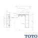 TOTO пол место хранения шкаф комплект UYC07R* тонкий модель 550mm. размер экспонирование модель правый specification старый номер товара :UYC03RS