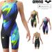 �A���[�i ARENA ���j���� ���f�B�[�X WA���F ���[�V���O�����s�[�X�X�p�b�c �I�[�v���o�b�N AQUA RACING �_�u���X�g���b�v ECO AQUA STRIPE AS6FRC80L