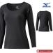  Mizuno MIZUNO breath Thermo нижний ue around шея 9 минут рукав рубашка женский женский .. повышение температуры материалы теплоизоляция внутренний рубашка C2JAA811
