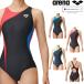  Arena ARENA.. купальный костюм женский WA одобрение модель рейсинг One-piece открытый задний AQUA RACING AQUA STRIPE-D FAR-3554W