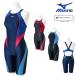  Mizuno MIZUNO.. купальный костюм женский WA одобрение модель STREAM ACE половина костюм гонки открытый задний Stream Fit A N2MGB220
