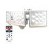 12W�~3�� �t���[�A�[����LED�Z���T�[���C�g �����R���t LED-AC3045 ���C�e�b�N�X