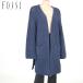 fosi.(FOSSI) женский пальто темно-синий серия .... вязаный передний останавливать нет Италия производства ткань ( размер /40)*fo0003