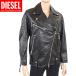  diesel (DIESEL) lady's with translation rider's jacket black group leather using ( size /XS)*hl0081