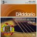 3���åȥѥå��������ꥪ��D'addario��10-47��Extra Light��EJ15-3DBP�����������ƥ��å���������