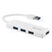 BUFFALO Хåե USB3.0Хѥϥ 4ݡ ۥ磻 BSH4U120U3WH(2486985)
