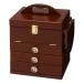  Hagi . - gi - la cosme box Brown три поверхность зеркало * Mini стол имеется ширина 26cm MUD-6835BR(2519412)