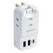 Kashimura Kashimura 3AC3USB 2A+C PD20W двусторонний автоматика идентификация белый AC-035(2544059)