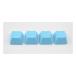 Tai-Hao ϥ Blank Rubber Gaming Keycaps-4 Keys 1u Neon Blue R1 RUBBERKCBKNNBLR1(2548102)