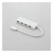 ELECOM 쥳 USB Type-C ³4ݡ USB2.0 HUB Хѥ 15cm֥ ۥ磻 U2HC-A429BWH(2510572)