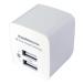 Kashimura Kashimura AC зарядное устройство USB×2 автоматика идентификация IC установка белый AJ-549(2568810)