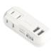 Kashimura Kashimura 2AC2USB 1A двусторонний белый AC-030(2568802)