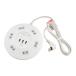 ELPA Elpa круг форма разветвитель концентрация переключатель AC6 выход USB-A×3 длина шнура 2m. защита WLS-R6332BUA W(2584930)