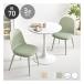  Hagi . - gi - la стол & стул 3 позиций комплект стол диаметр 70cm/ белый / зеленый BT-8658WH-55GR-3S(2667901)