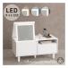  Hagi . - gi - la low туалетный столик ширина 80cm/LED с подсветкой / белый MD-5842WH(2681305)