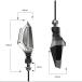�ėp LED �E�C���J�[ �G�A���f�U�C�� �A�N�����`���[�u �z���C�g �}�[�J�[�����v�t�� ���t���l�W�� M10 2�Z�b�g F-297 �֘A�摜3
