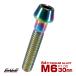 titanium болт M6×30mm P1.0 колпак болт шестигранная головка конус head Rainbow радуга цвет JA117