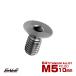  titanium болт M5×10mm P0.8 тарелка болт шестиугольник дыра тарелка колпак болт серебряный JA2633