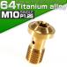 �o���W���[�{���g M10 P1.25 �`�^�� �u���[�L���C�� �S�[���h �g���N�X JA270 �֘A�摜1