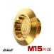  crank arm fixation bolt M15×8mm P1.0 titanium installation bolt Gold bicycle JA496