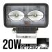 ���[�N���C�g ��Ɠ� LED CREE 20W 12V 24V �h�� �I�t���[�h �t�H�O�����v P-348