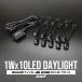 1W×10LED указатель поворота синхронизированный уменьшение света c функцией бампер . включено type LED гипер- дневной свет aluminium кейс водонепроницаемый черный P-50