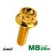 M8×25mm цветок head болт из нержавеющей стали фланец имеется болт с шестигранной головкой рама . рулевая стойка и т.п. Gold TB0508