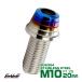 M10×20mm нержавеющая сталь конус ракушка колпак болт рама . двигатель вокруг . серебряный /. titanium цвет TB0886