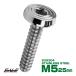  таппинг винт M5×25mm ракушка head Flat шестиугольник дыра фланец имеется винт SUS304 нержавеющая сталь серебряный TC0155