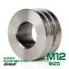  проставка цвет M12 наружный диаметр 25mm общая длина 12mm болт цвет SUS304 нержавеющая сталь средний пустой проставка коврик цвет серебряный TH0711