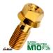  банджо болт M10 P1.25 фланец имеется шестиугольник . kissa gon head CNC SUS304 нержавеющая сталь Gold TH0778