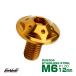  кнопка болт Star отверстие head M6×12mm P1.0 фланец есть шестиугольник дыра SUS304 нержавеющая сталь Gold TR0233